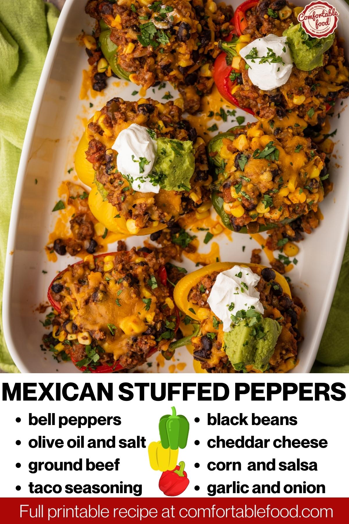Mexican stuffed peppers - socials
