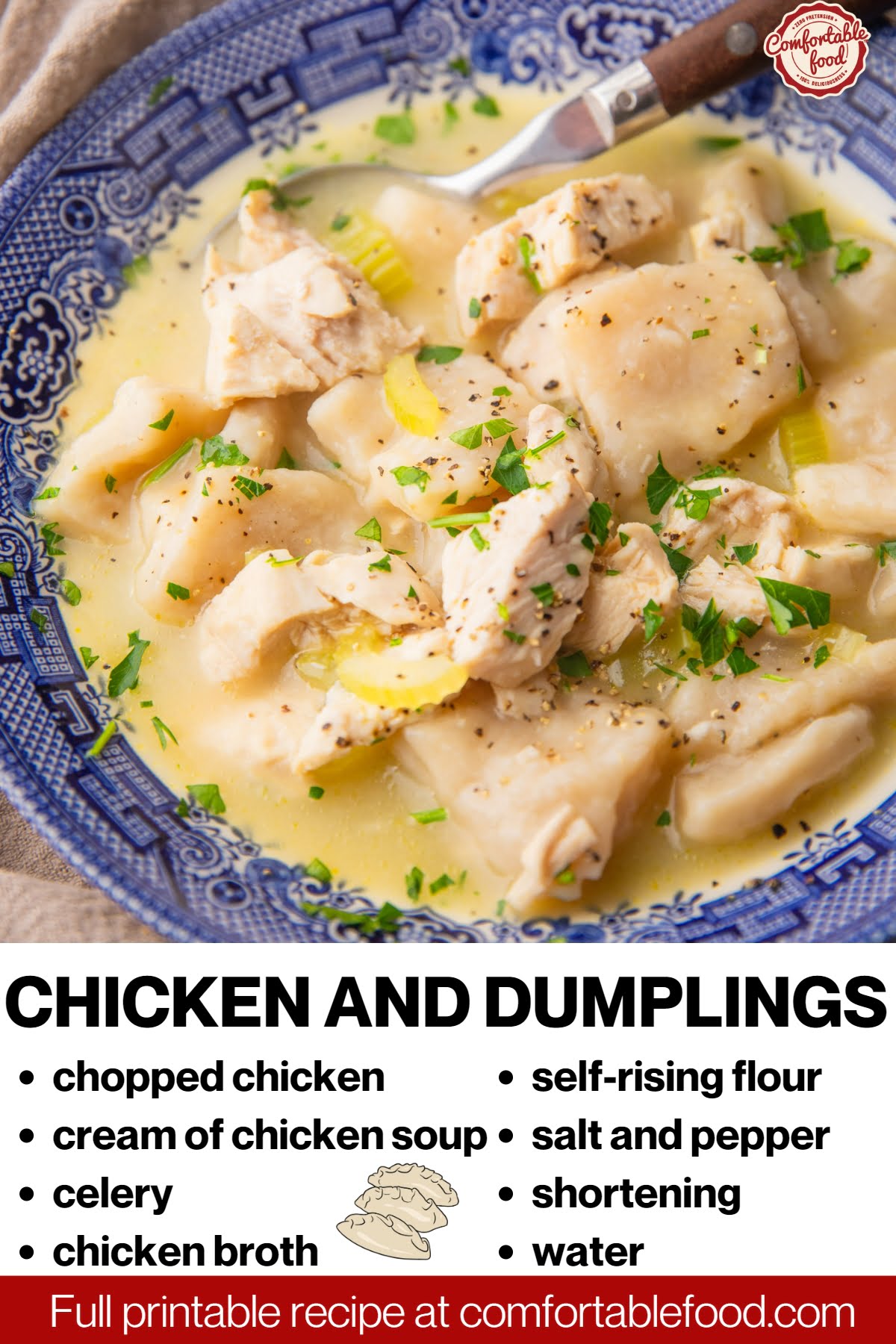 Chicken and dumplings - socials