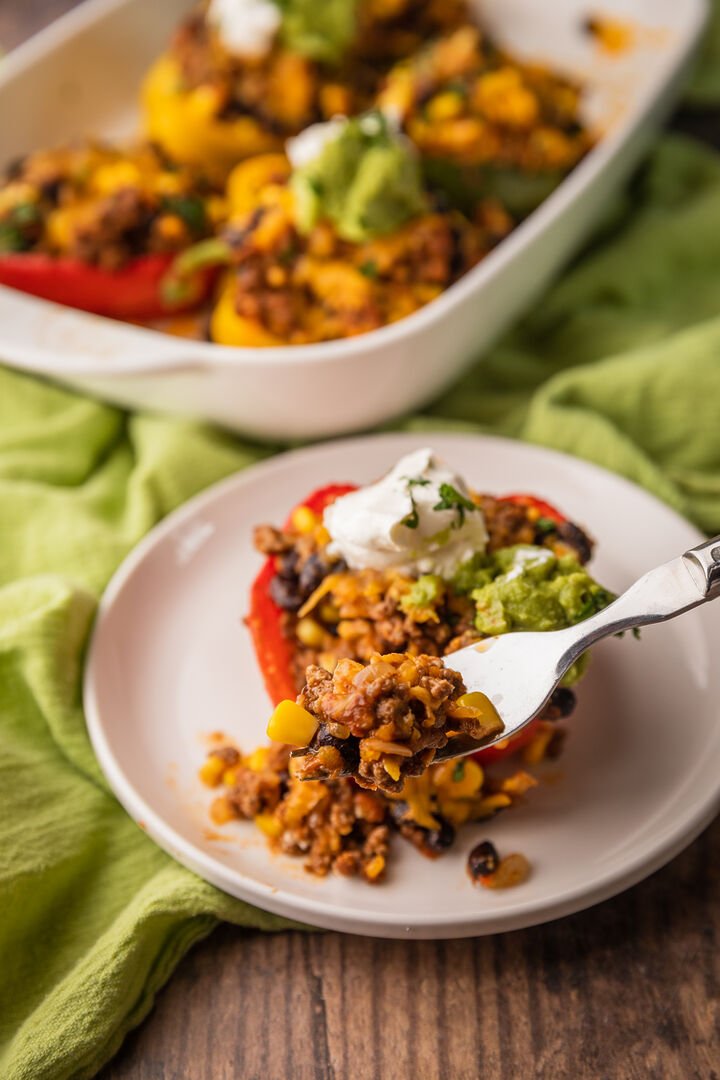 Mexican Stuffed Peppers - Comfortable Food