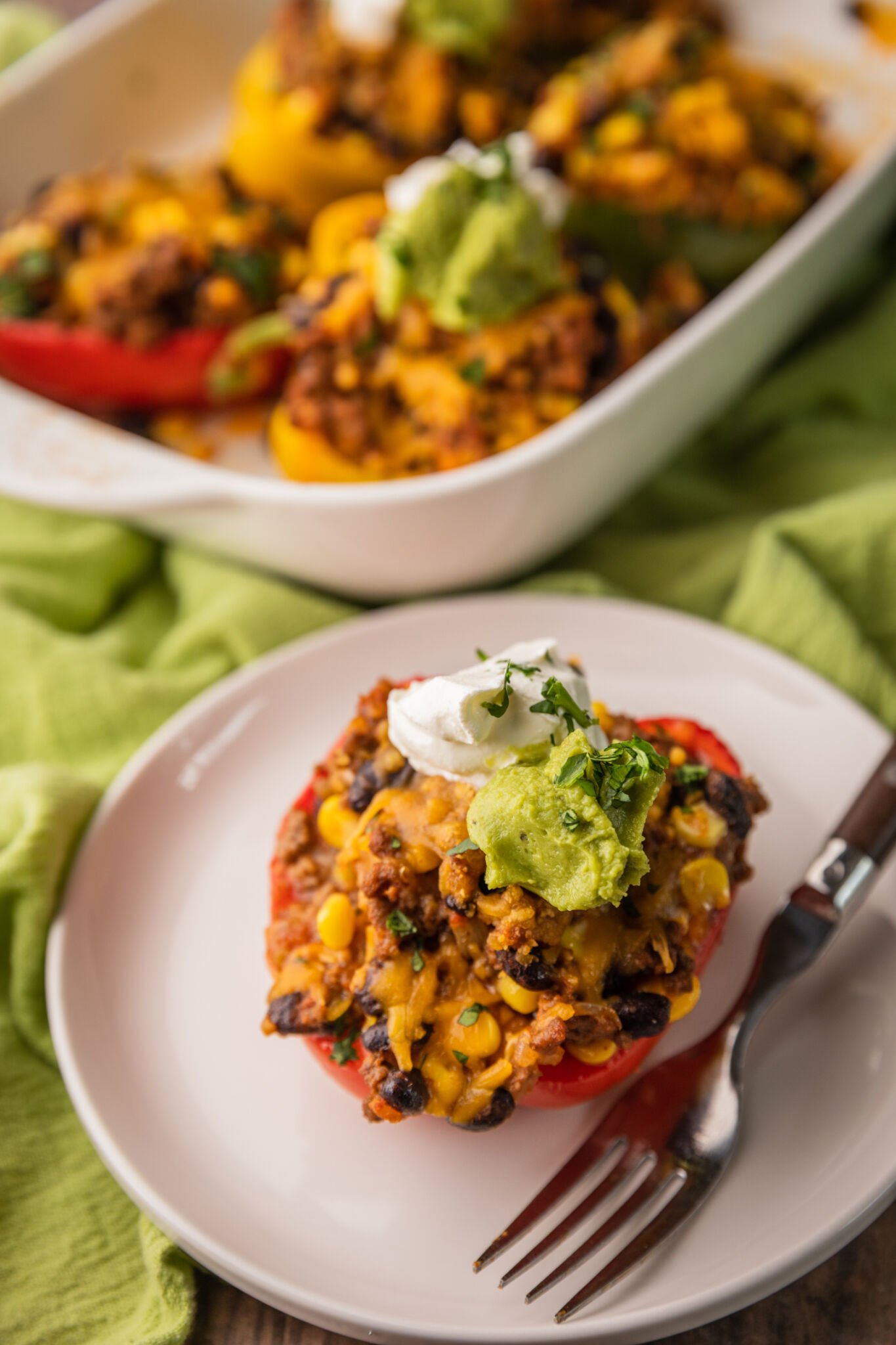 Mexican Stuffed Peppers - Comfortable Food